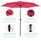 Best Choice Products 10ft Outdoor Steel Market Patio Umbrella w/ Crank, Tilt Push Button, 6 Ribs